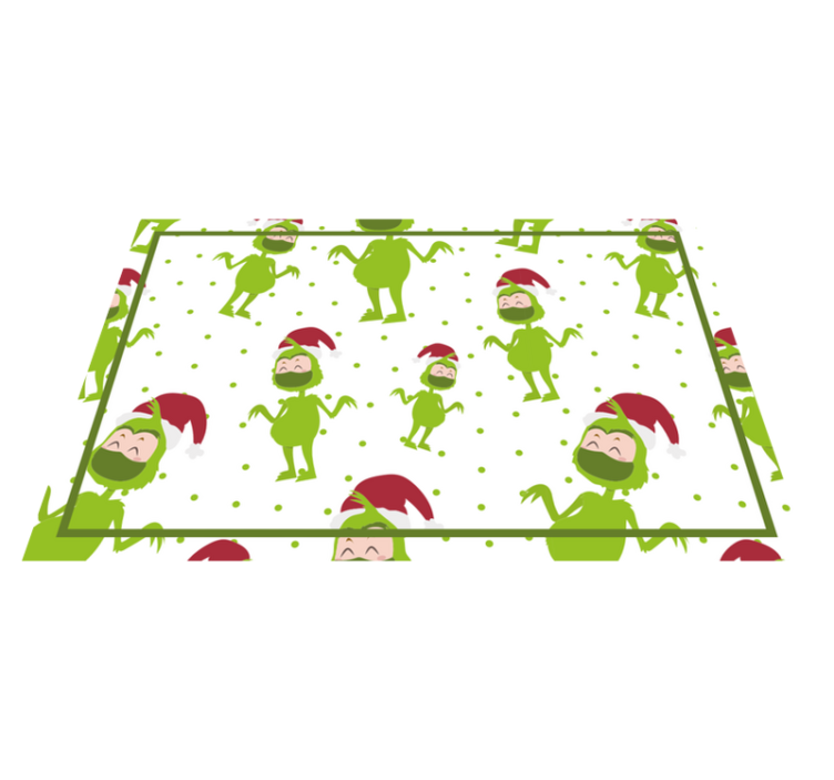 Vánoční prostírání s veselými grinch postavičkami - TenStickers