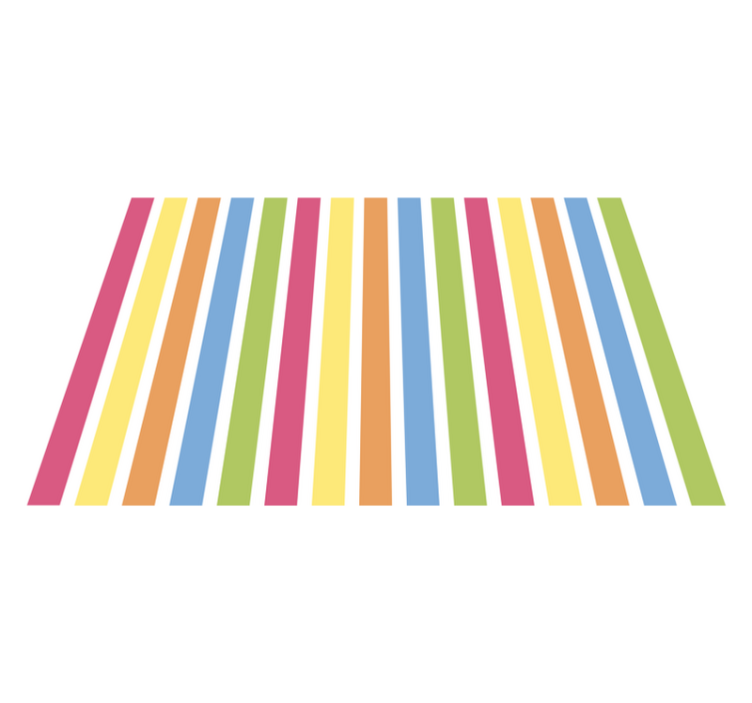 Moderní prostírání s barevným pruhovaným pozadím - TenStickers