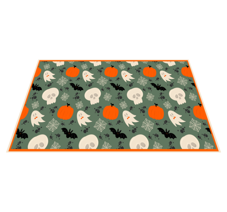 Prostírání se vzorem dýní, duchů a pavouků - TenStickers