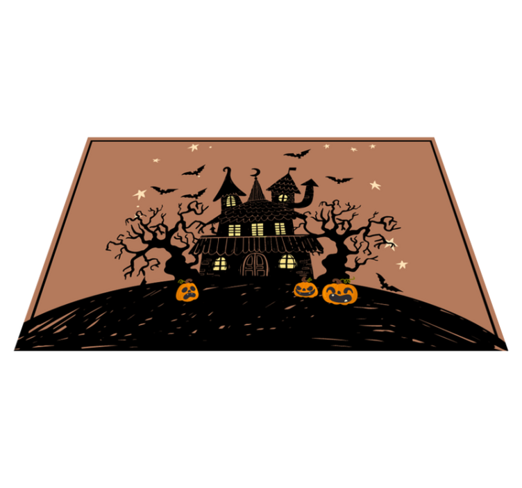 Strašidelný dům s netopýry a děsivými prostíráním - TenStickers