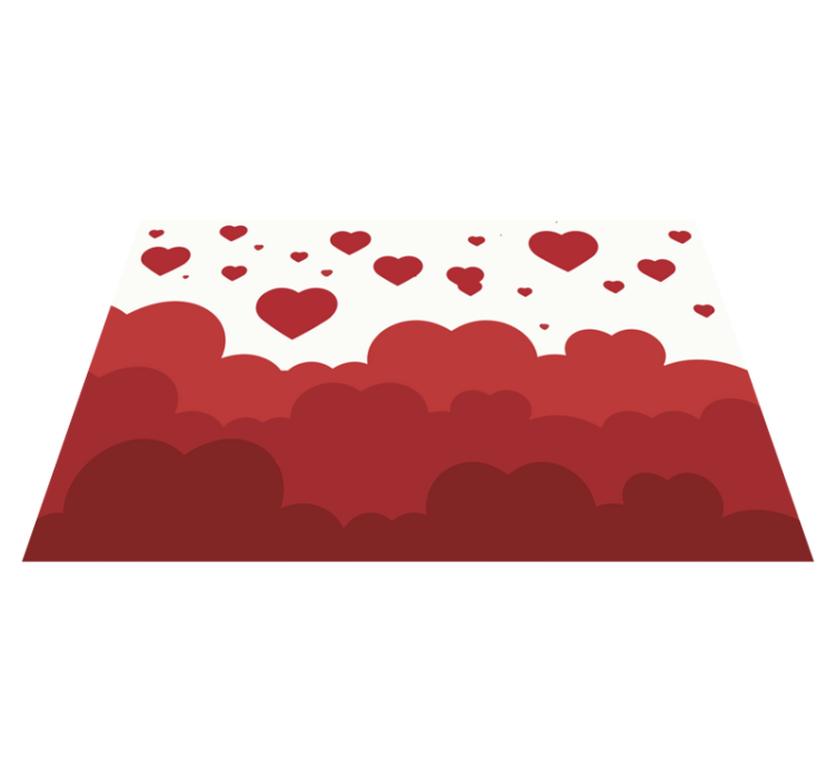 Originální prostírání s motivem srdcí v oblacích - TenStickers