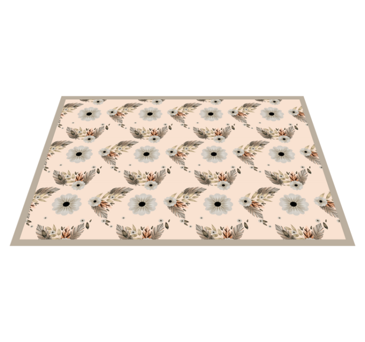 Originální prostírání motivace květinových listů - TenStickers