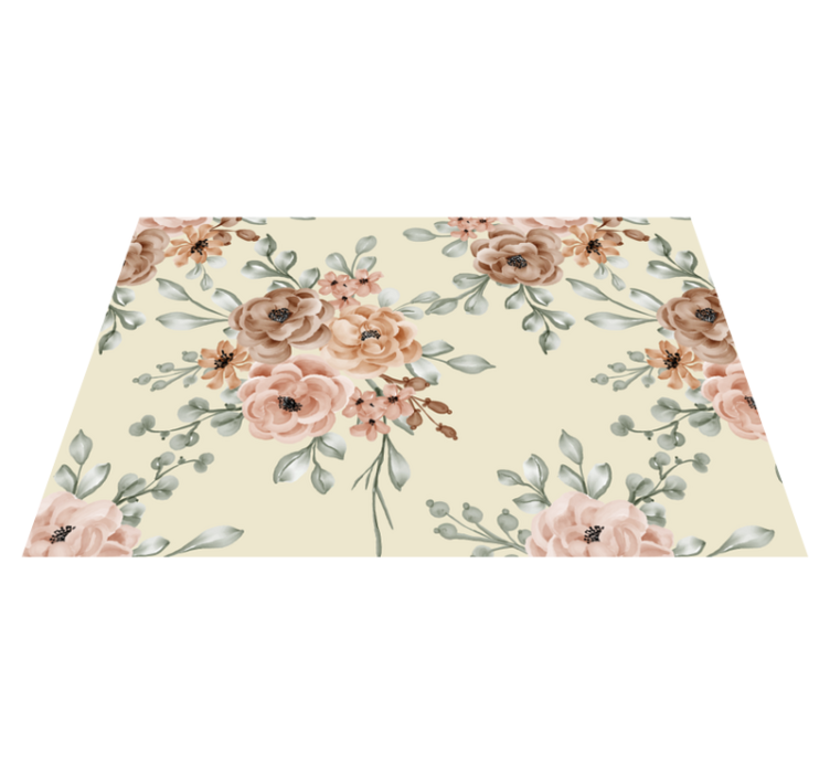 Romantické velké olejové růže elegantní prostírání - TenStickers