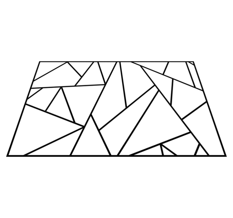 Prostírky s minimalistickým designem v černé barvě - TenStickers