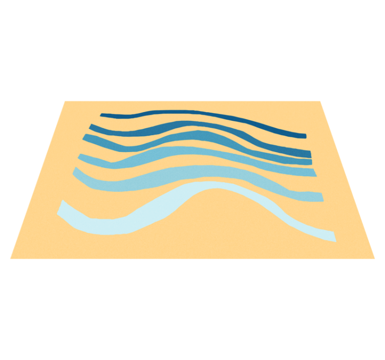 Moderní prostírání vlnkový styl - TenStickers