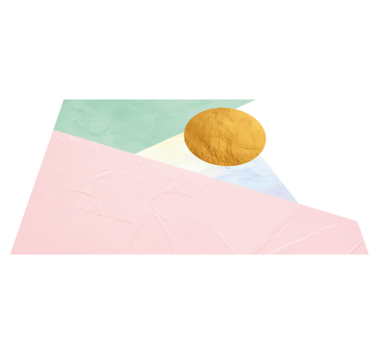 Moderní prostírání s texturovanými geometrickými tvary - TenStickers