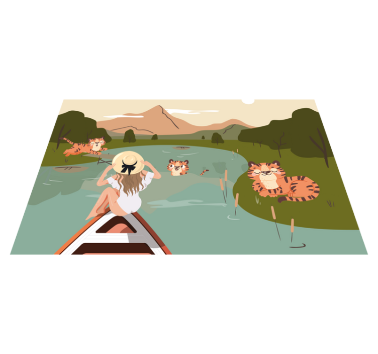 Dětské prostírání s hravými tygříky - TenStickers