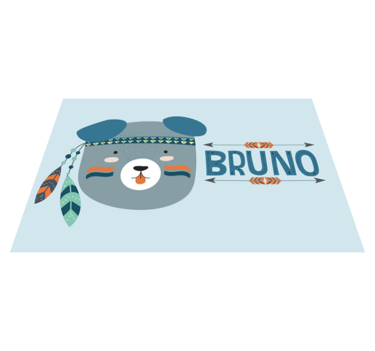 Dětské prostírání s roztomilou medvědí hlavou - TenStickers