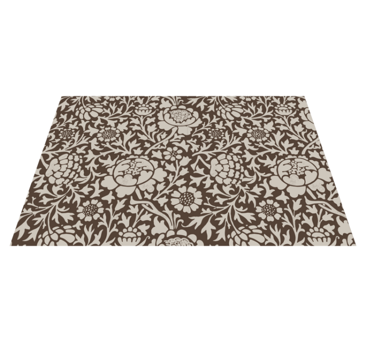 Obdélníkové prostírání s vintage květinovým potiskem - TenStickers