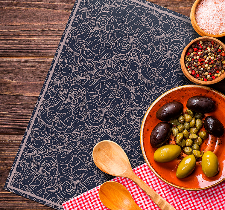 Abstraktní paisley tiskne prostírání na paisley - TenStickers