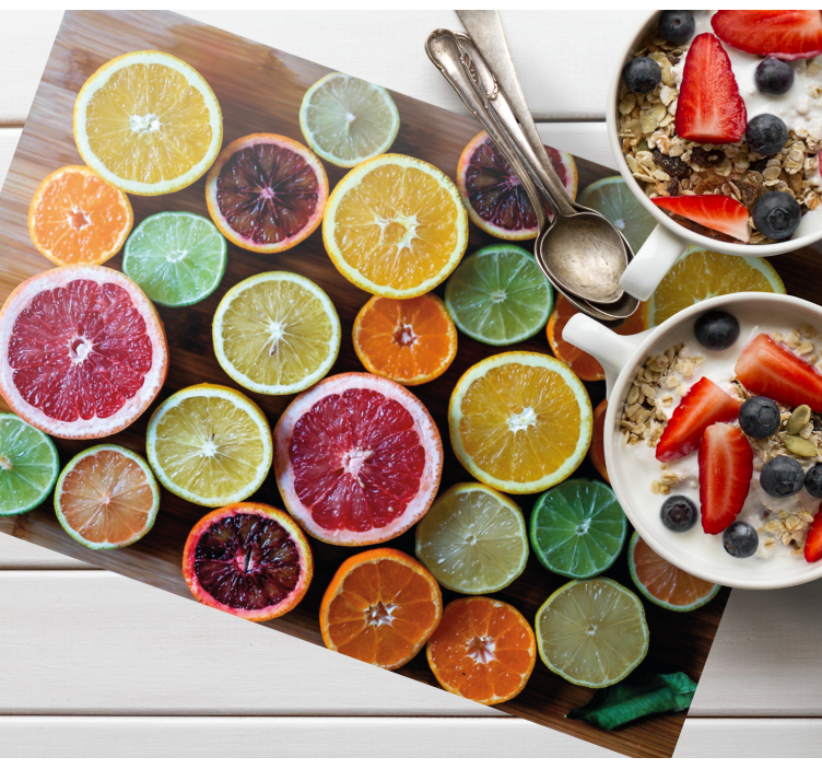 Barevné vinylové prostírání pomeranče - TenStickers