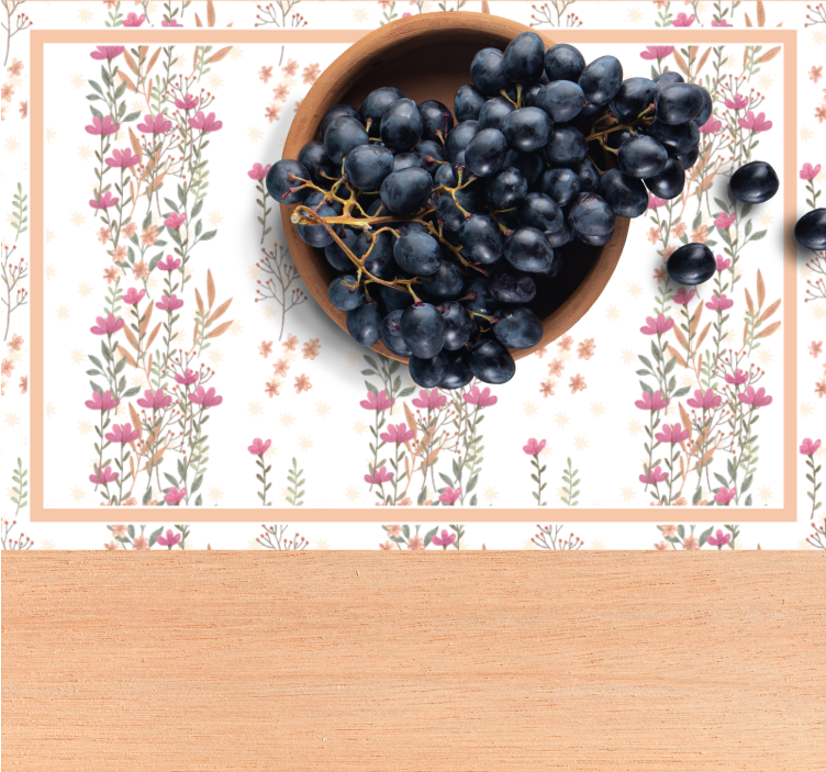 Botanické vysoké květiny elegantní prostírání - TenStickers