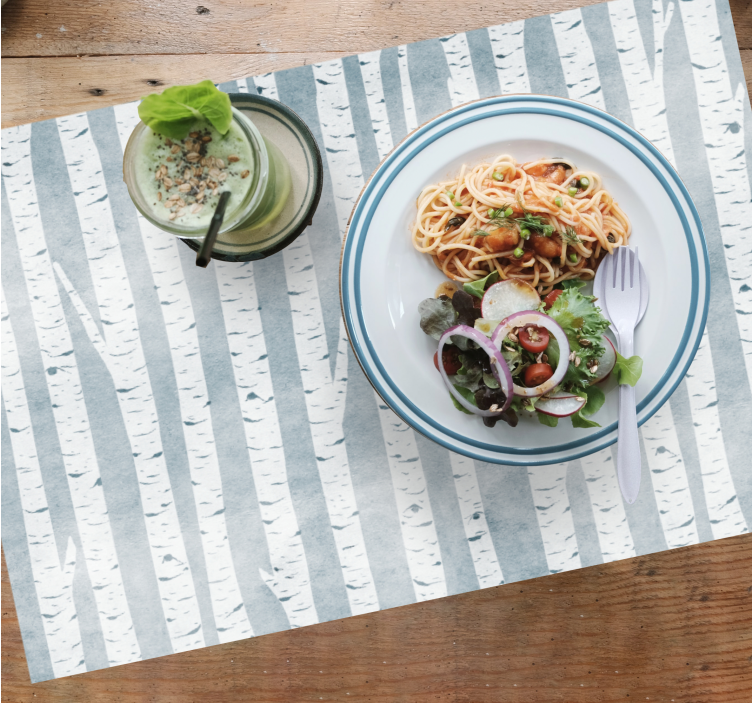 Originální prostírání bříza severský styl - TenStickers