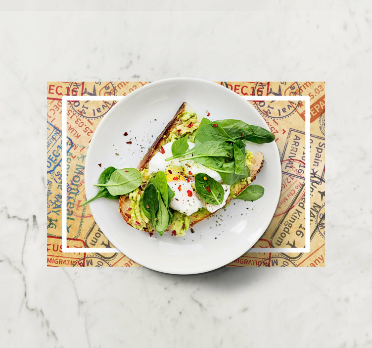 Cestovní razítka domácí prostírání - TenStickers