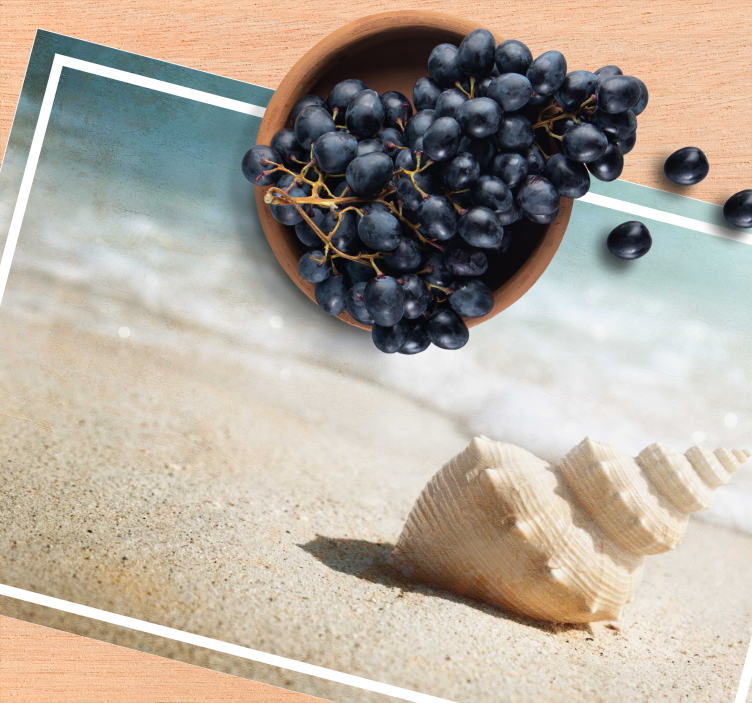 Elegantní skořepinový displej originální prostírání - TenStickers