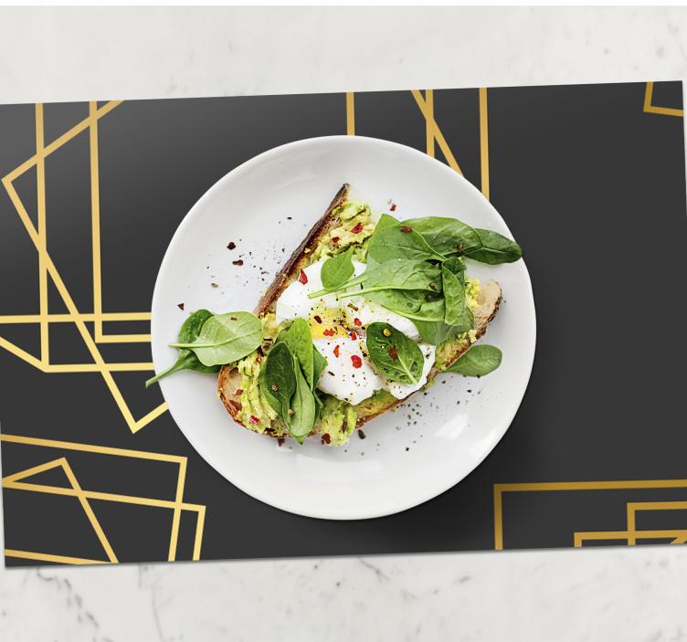 Geometrické tvary elegantní prostírání - TenStickers