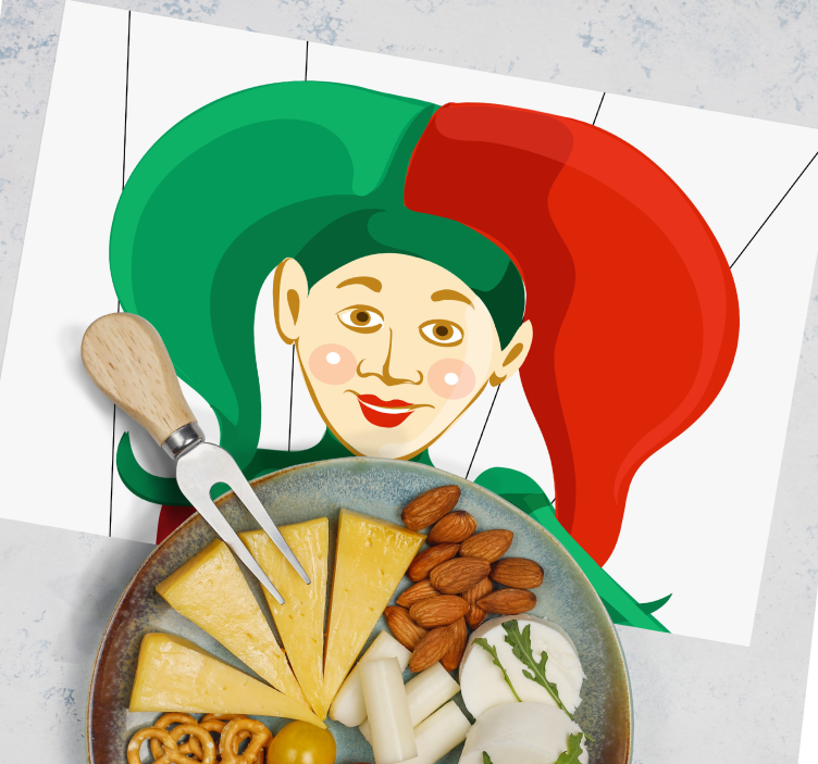 Halloween loutka usmívající se děti prostírání - TenStickers