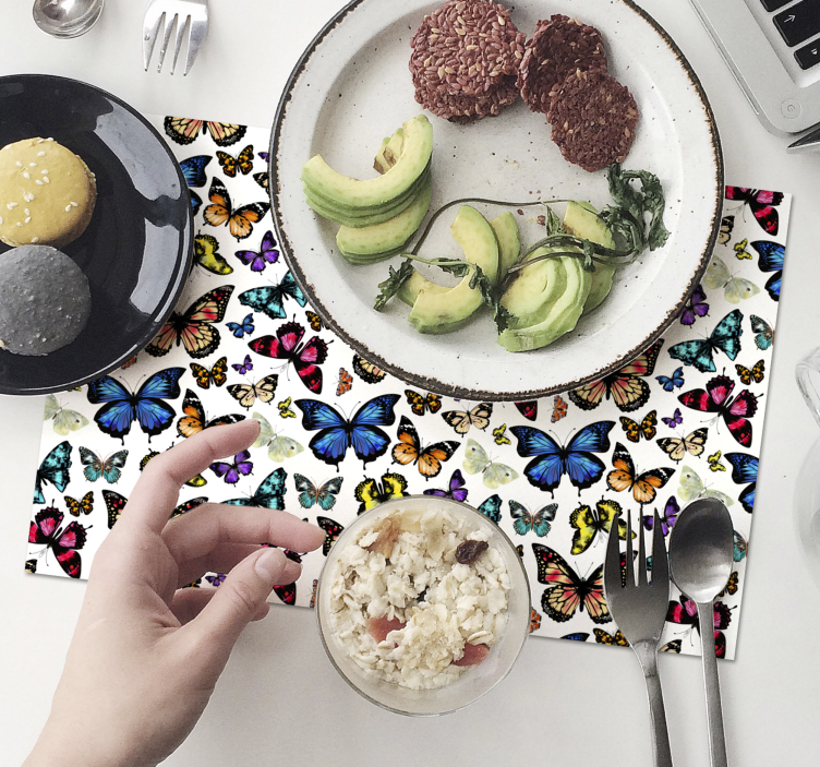 Krásné a barevné motýly prostírání - TenStickers