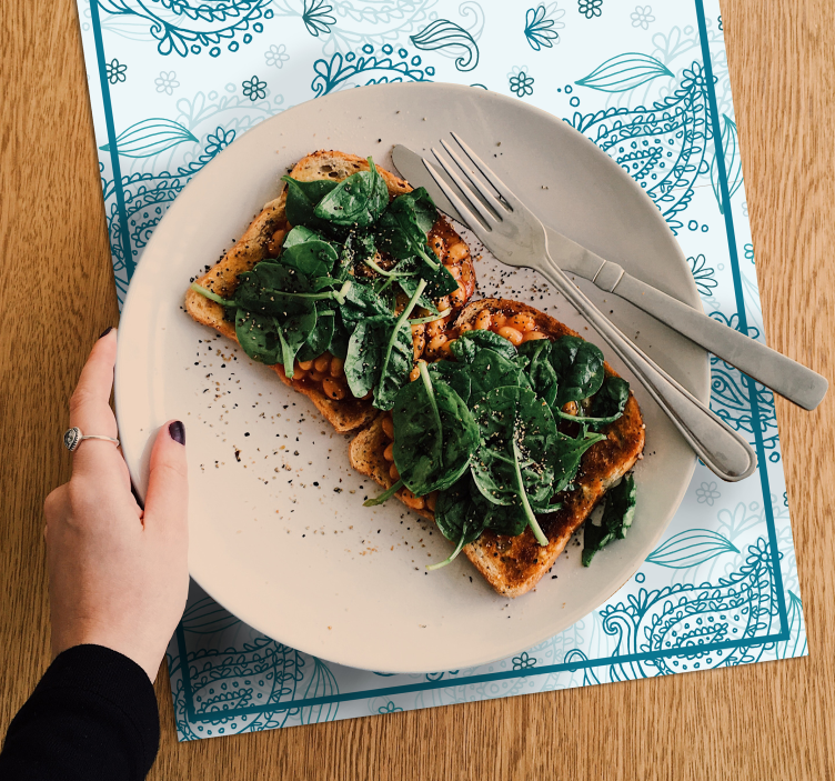 Květinové paisley prostírání - TenStickers