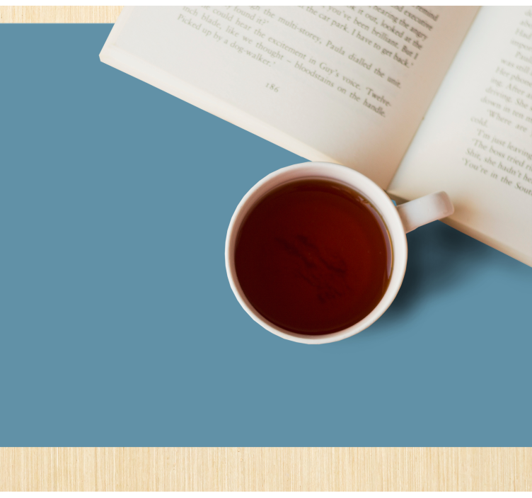 Modré vinylové jednobarevné prostírání - TenStickers