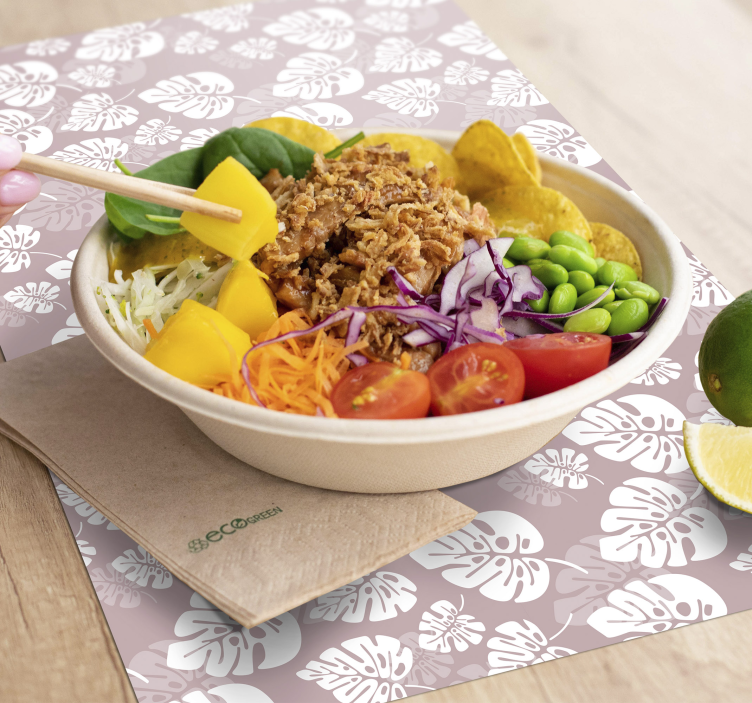 Monstera rostlina květinové prostírání - TenStickers