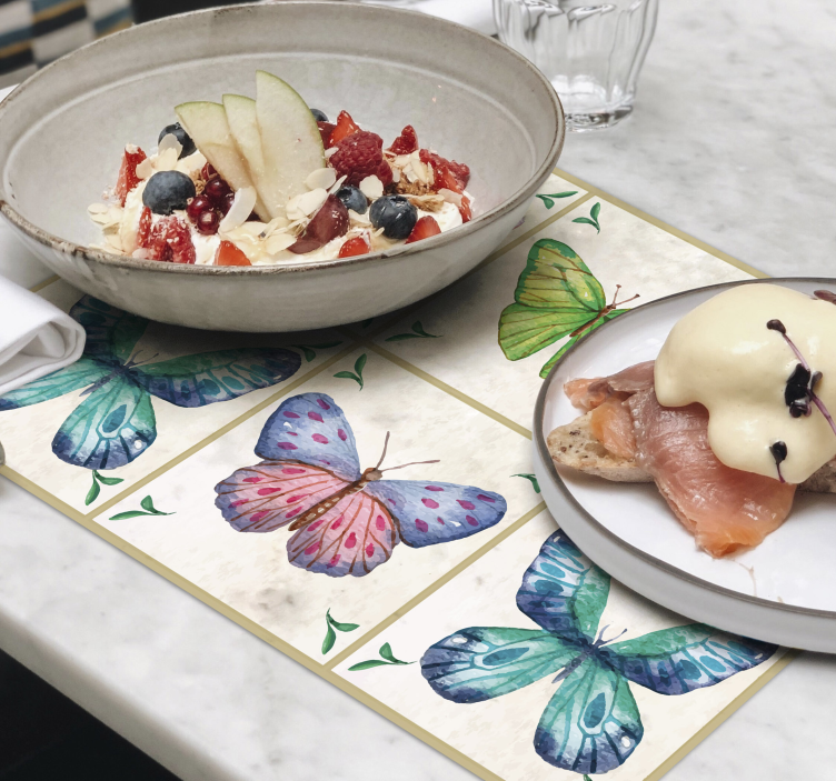 Motýli dlaždice prostírání motýlů - TenStickers