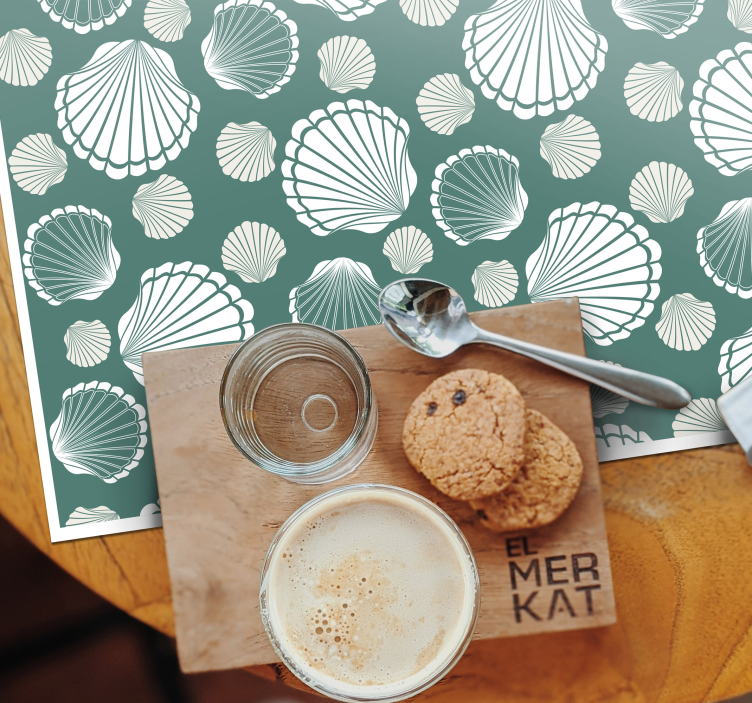 Mušle svět prostírání - TenStickers