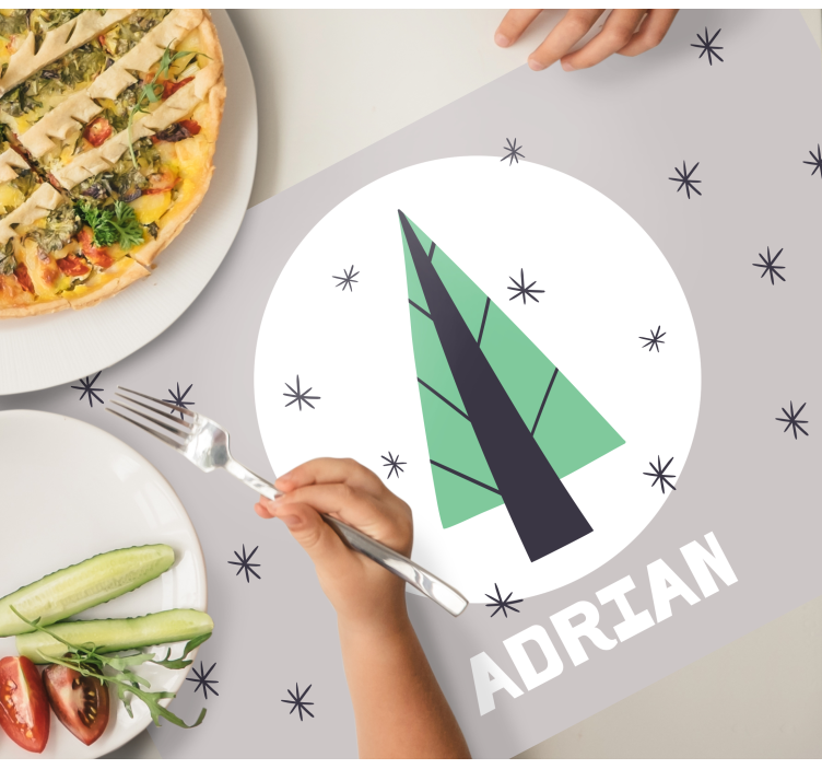 Přizpůsobený vánoční stromek vánoční prostírání - TenStickers