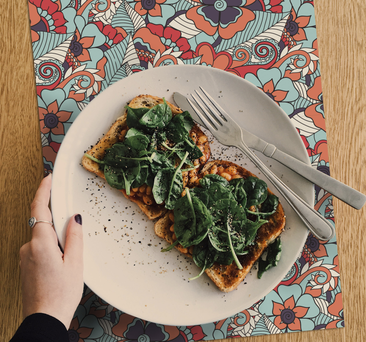 Paisley barokní květinové prostírání - TenStickers