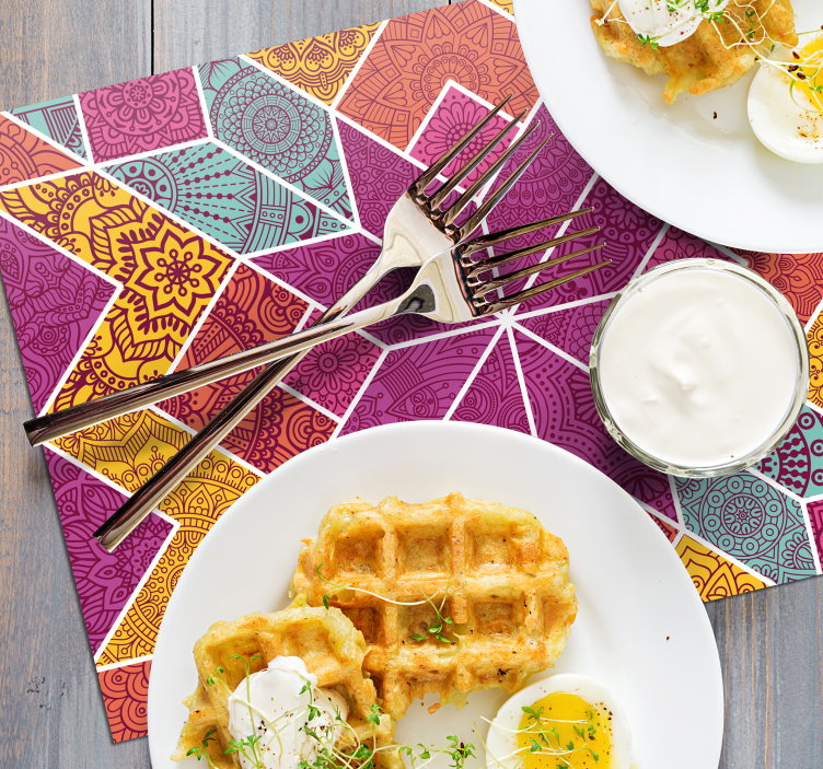 Prostírání na paisley mozaiku - TenStickers