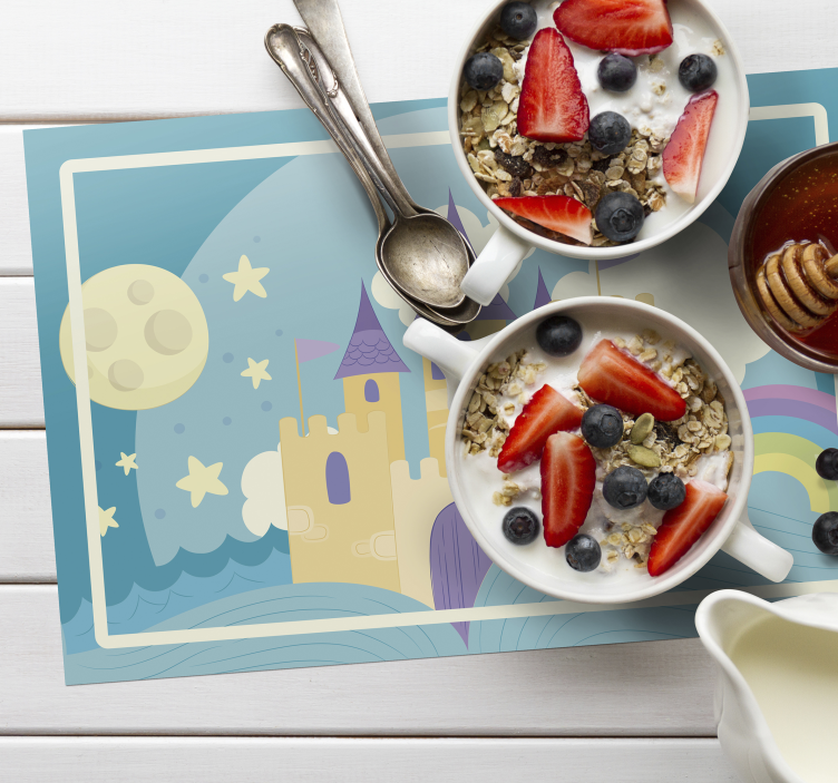 Princezna palác pro děti prostírání - TenStickers