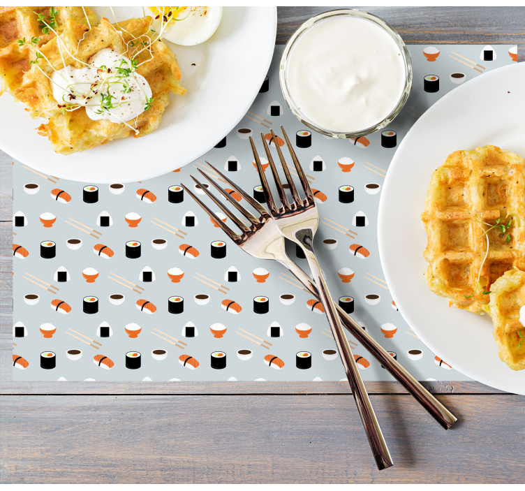 Roztomilé vinylové prostírání sushi - TenStickers
