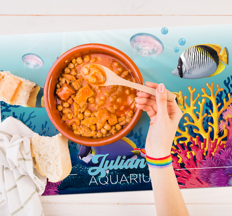 Ryby plavající se pod mořskými prostírání - TenStickers