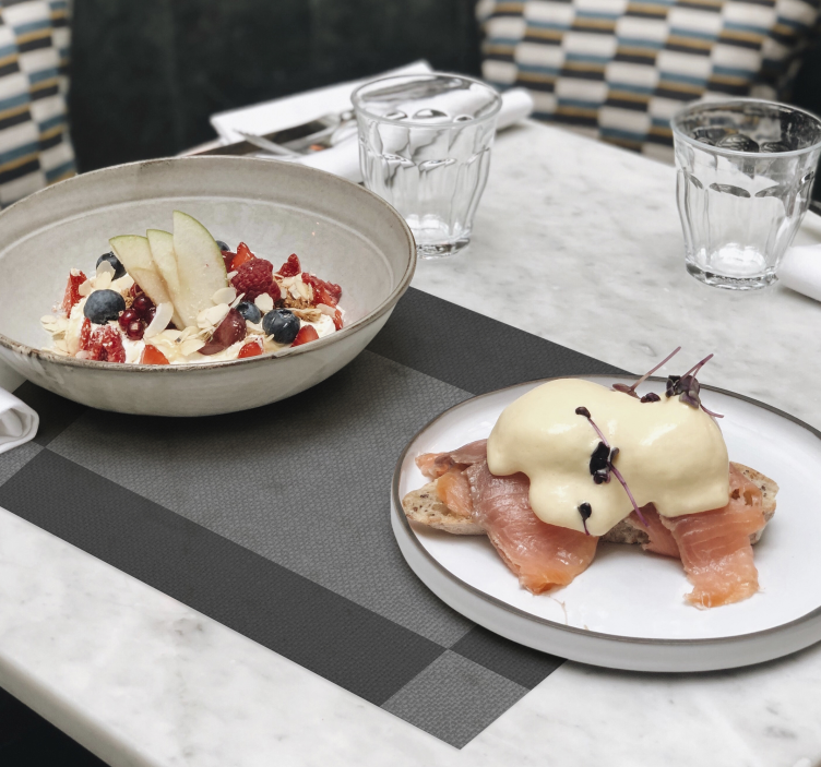 šedé pozadí elegantní styl elegantní prostírání - TenStickers