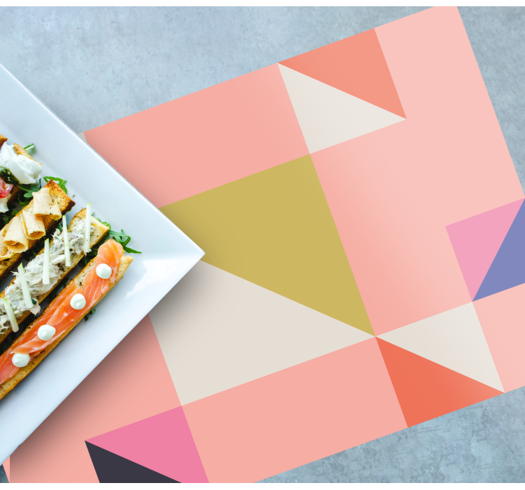 Umění geometrický vzor originální vinylové prostírání - TenStickers