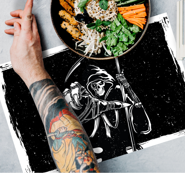 Zlá silueta originální obtiskové prostírání - TenStickers