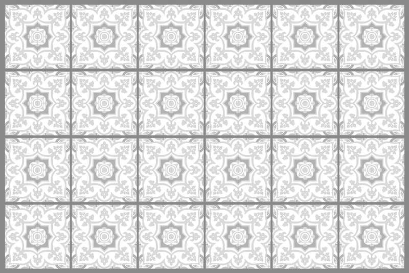 šedé tóny originální prostírání - TenStickers