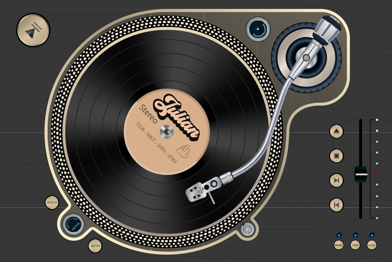 Prostírání na vinylové desce - TenStickers