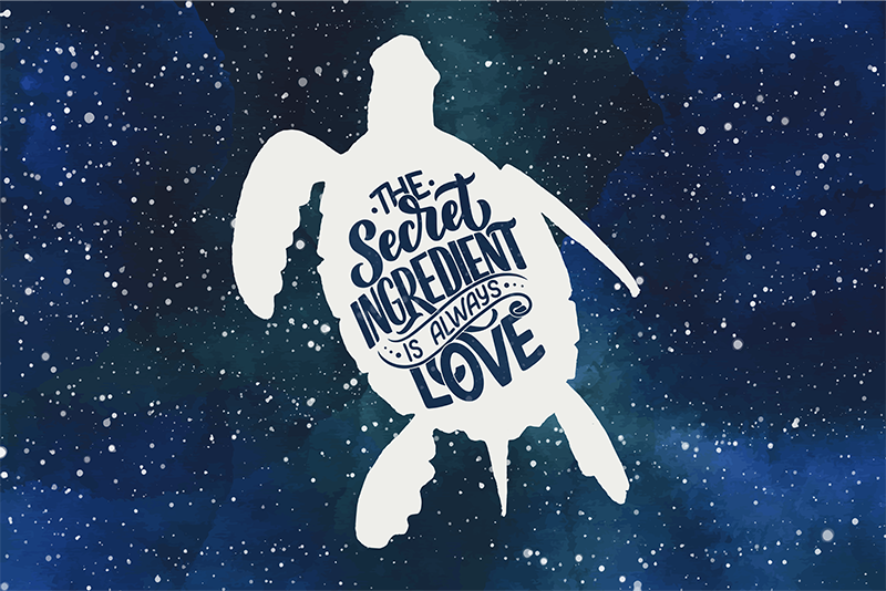 želva s prostíráním se vzorem želvy - TenStickers