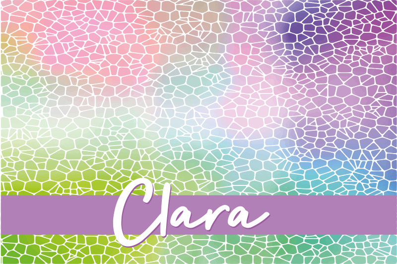 Moderní vzor s přizpůsobitelným názvem prostírání - TenStickers