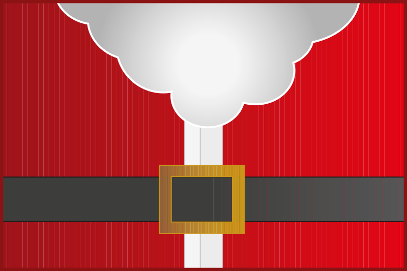 Na vánoční prostírání santa claus - TenStickers