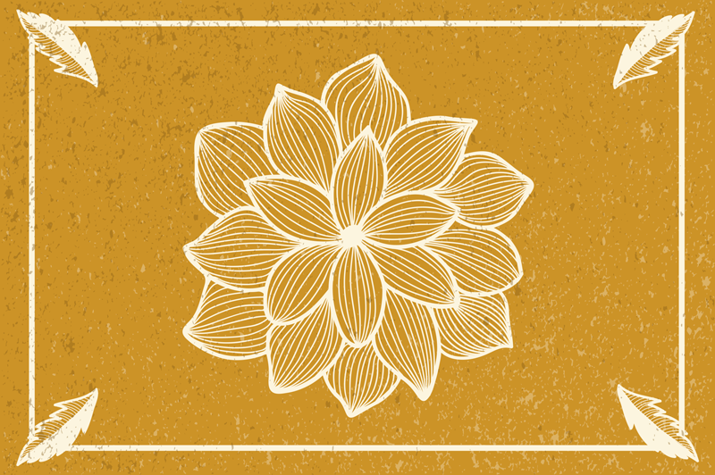 Originální prostírání s jemným botanickým vzorem - TenStickers