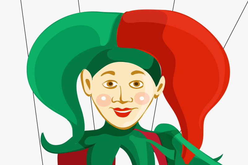 Halloween loutka usmívající se děti prostírání - TenStickers