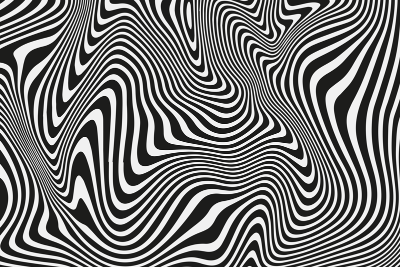 3d efekt linky zebra prostírání - TenStickers