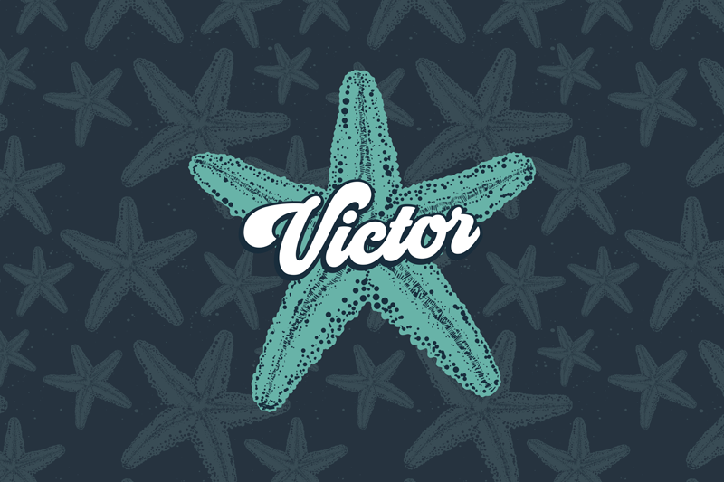 Prostírání se jménem hvězdice s osobním akcentem - TenStickers