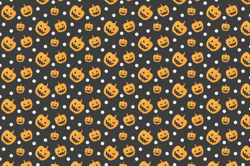 Halloweenské prostírání s dýňovým vzorem - TenStickers
