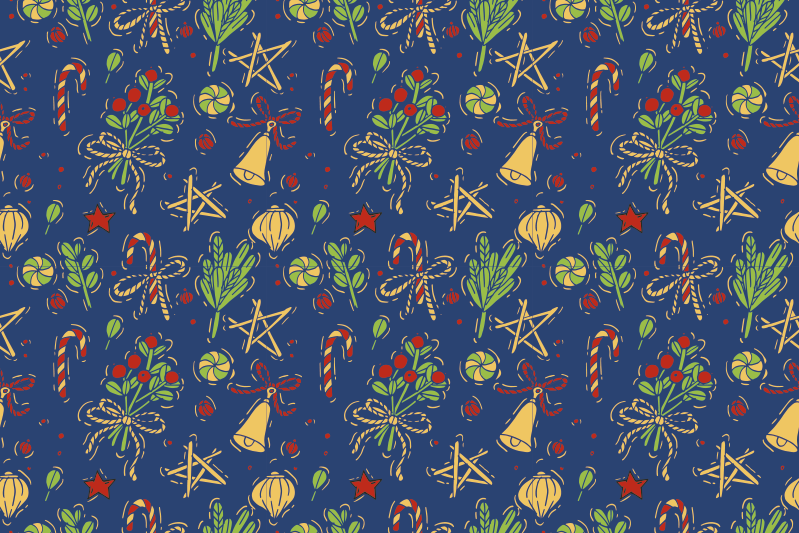 Vánoční prostírání s vánoční tématikou - TenStickers