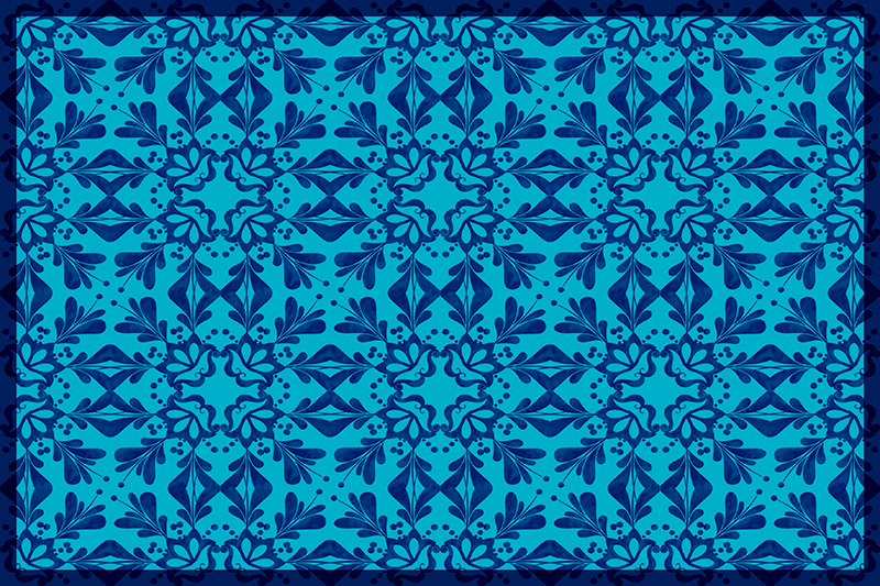 Prostírání s texturami elegantní botanická inspirace - TenStickers