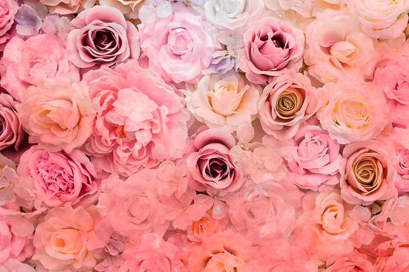 Prostírání s texturami růžový květinový vzor - TenStickers