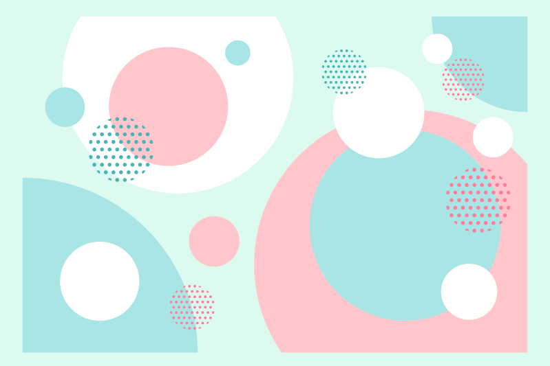 Moderní prostírání geometrické barevné bloky - TenStickers